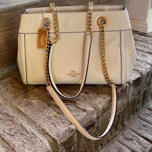 Coach cream color bag